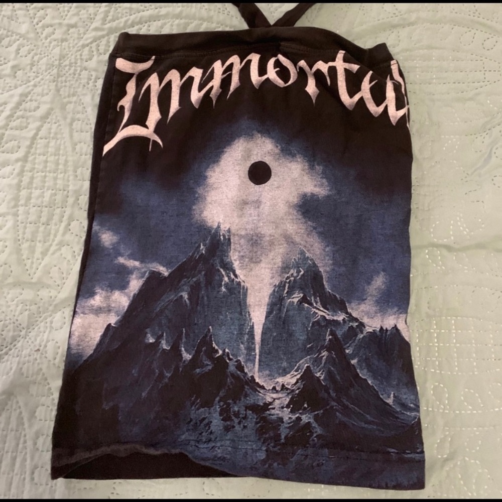 Immortal Black Metal Tube Top Band Shirt